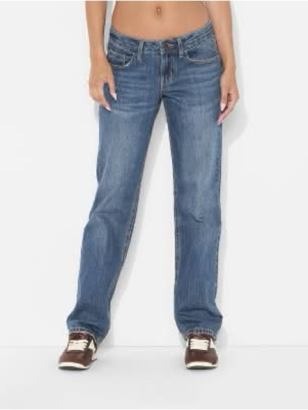 NWT Women’s Wild Fable Mid-Rise Straight Leg Jeans Sz 12 Dark Wash